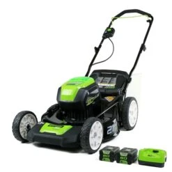 Tondeuse Sans Fil Et Sans Balais Greenworks Pro, 80 Volts, 21 Po, 2 Batteries Lithium-ion Incluses