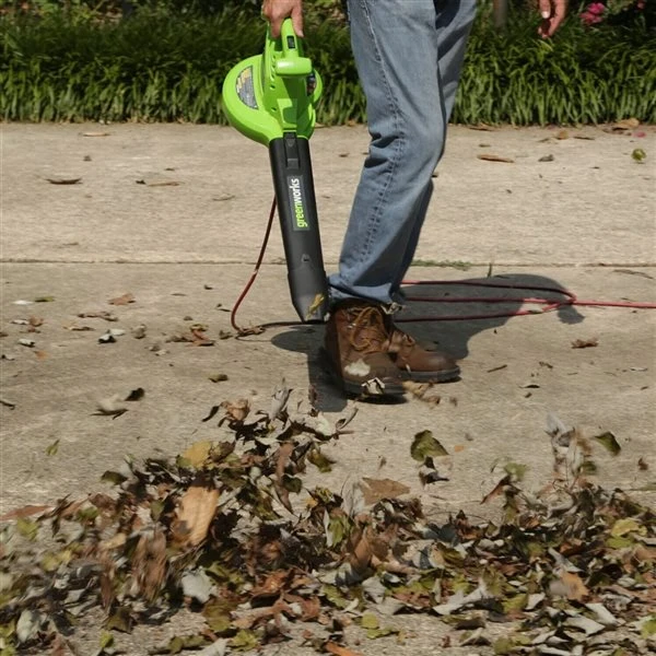 Souffleur à Feuilles électrique Greenworks à 2 Vitesses De 12 A, 230 Mi/h Et 375 Pcm (ensemble Pour Aspirateur Inclus) 3 Souffleur à Feuilles électrique Greenworks à 2 Vitesses De 12 A, 230 Mi/h Et 375 Pcm (ensemble Pour Aspirateur Inclus) - Image 3