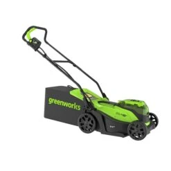 Tondeuse à Gazon électrique Manuelle Greenworks Powerall Sans Fil De 24 V Au Lithium-ion, 14 Po Avec 2 Batteries Et Chargeur -Greenworks Soldes 331067967 AlternateImage3 l