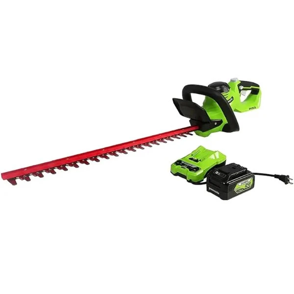 Taille-haie électrique Sans Fil Greenworks Powerall De 24 V, 22 Po Avec Batterie Et Chargeur 1 Taille-haie électrique Sans Fil Greenworks Powerall De 24 V, 22 Po Avec Batterie Et Chargeur