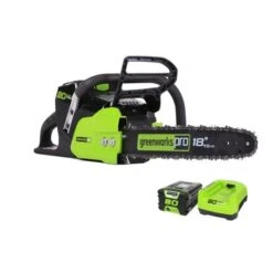 Scie Tronçonneuse électrique Sans Fil à 80 V De 18 Po Par Greenworks Avec Batterie