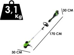 Coupe-bordures électrique à Batterie Greenworks G48ST8 48V - Batterie De 2 Ah