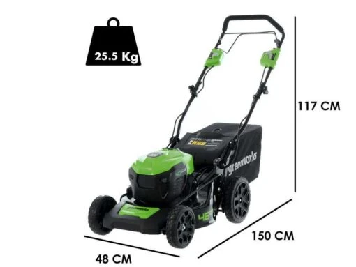 Tondeuse électrique à Batterie Greenworks GD40LM46SPK4 40V -Greenworks Soldes tondeuse lectrique batterie greenworks gd40lm46spk4 40v tondeuse lectrique batterie greenworks gd40lm6spk4 23785 1 1591017592 IMG 5ed5007817684